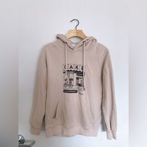 Iduna Cartoon Printed Hoodie, S